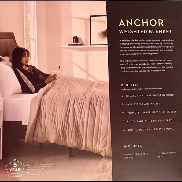 Malouf Anchor Weighted Blanket - Picture 5 of 5